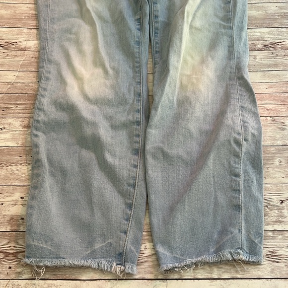 Good American Light Wash Good Legs High Rise Raw Hem Skinny Jeans - Picture 4 of 12